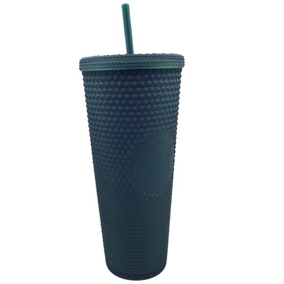 Starbucks NWT Matte Dark Green Studded Tumbler Cold Cup - Venti - 24 fl oz - Picture 5 of 10